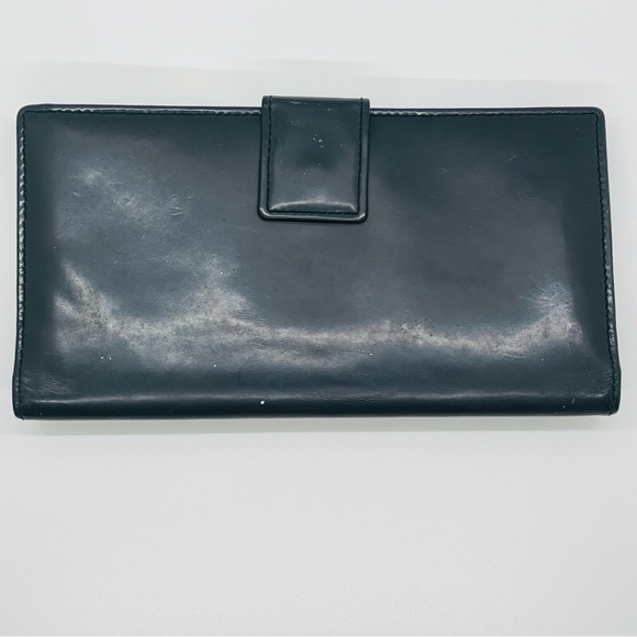 Authentic Gucci Vintage Black Leather Double Sided Wallet - Picture 2 of 9
